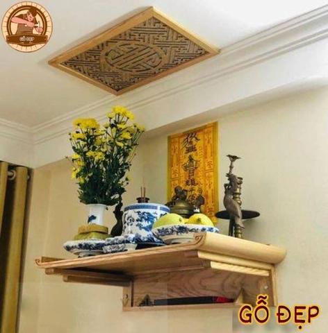 Bàn thờ treo tường TT 07 - đơn giản, sang trọng