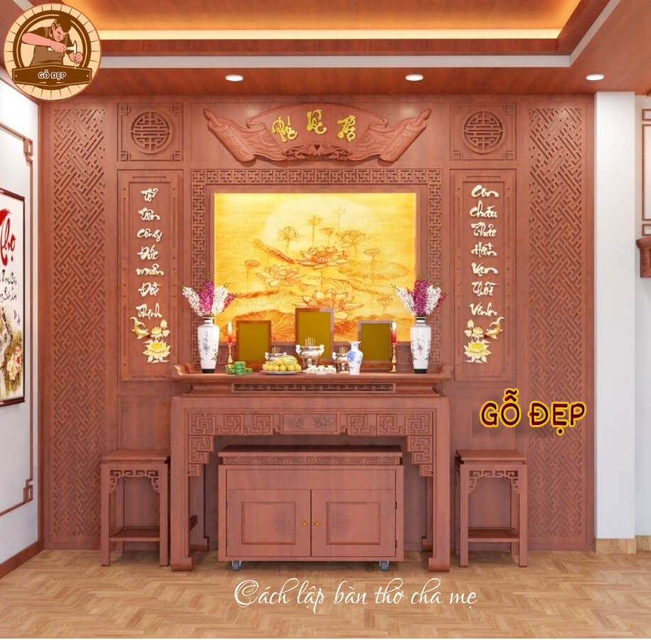 Cách lập bàn thờ cha mẹ