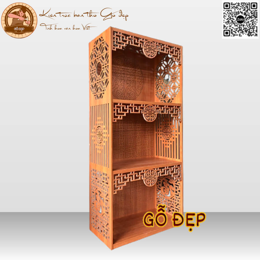 Bàn Thờ Đẹp Gỗ Công Nghiệp 3 Tầng BT 2606 - Kiến Trúc Gỗ Đẹp Giá Chất Lượng