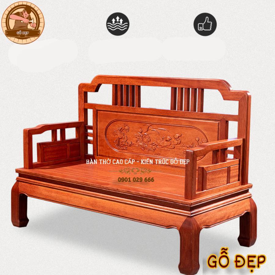 Bàn Ghế Sofa Gỗ Hương Tự Nhiên BG 168