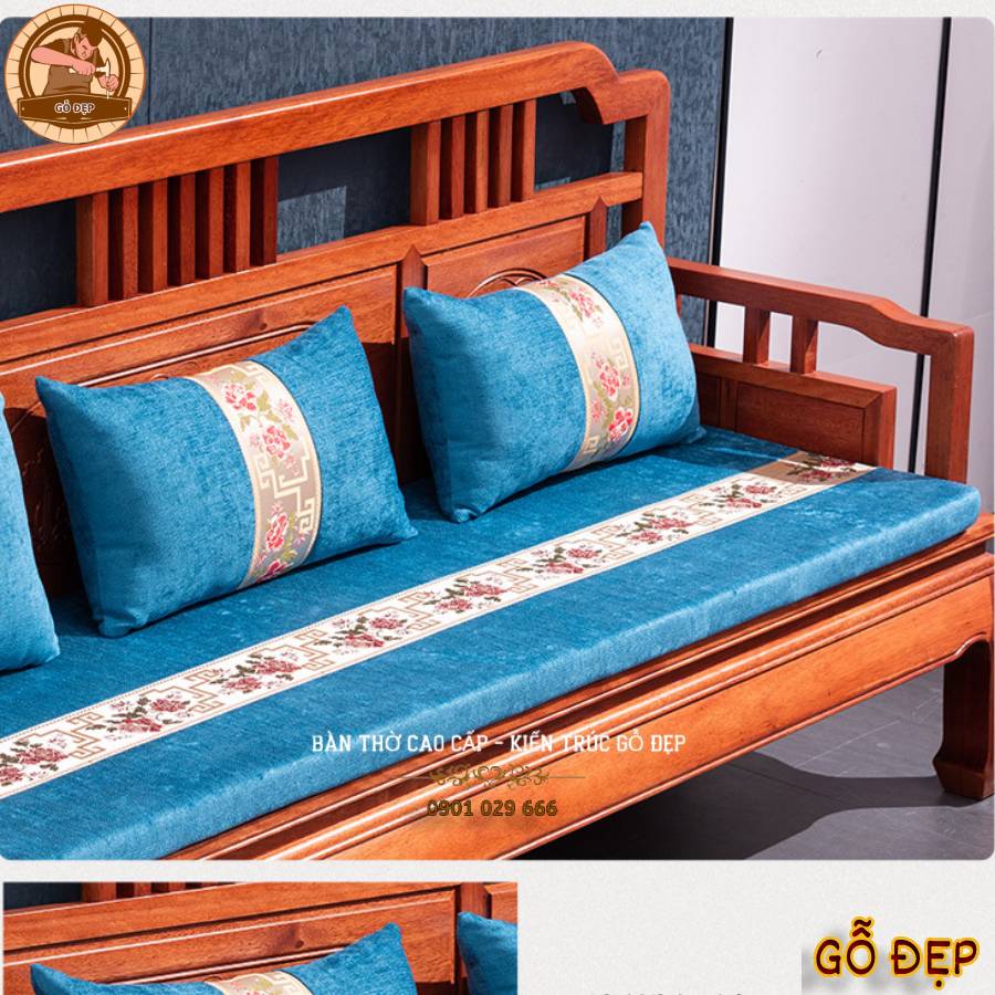 Bàn Ghế Sofa Gỗ Hương Tự Nhiên BG 168