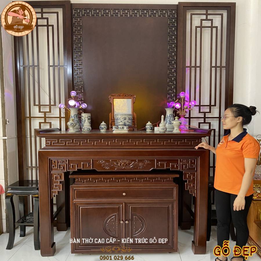 Bàn Thờ Gỗ Gụ Cao Cấp