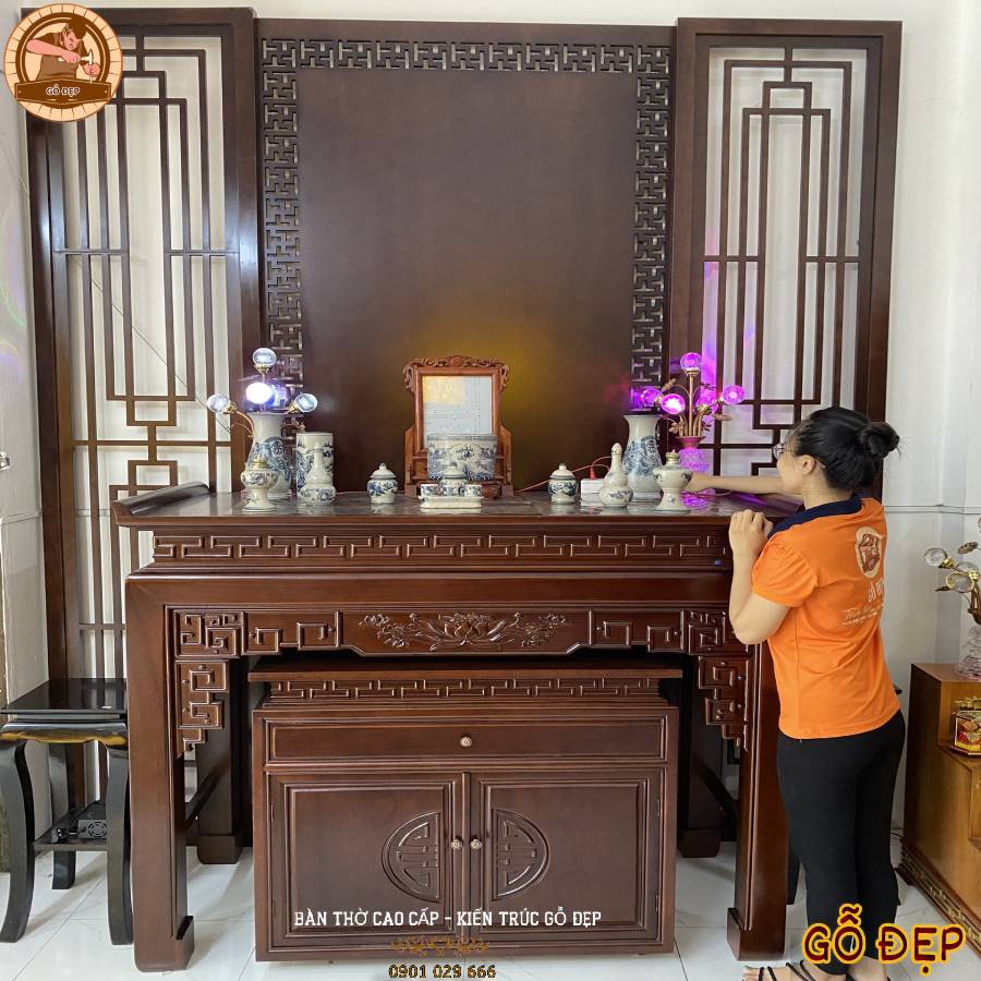 Bàn Thờ Gỗ Gụ Cao Cấp