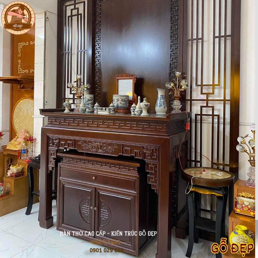 Bàn Thờ Gỗ Gụ Cao Cấp