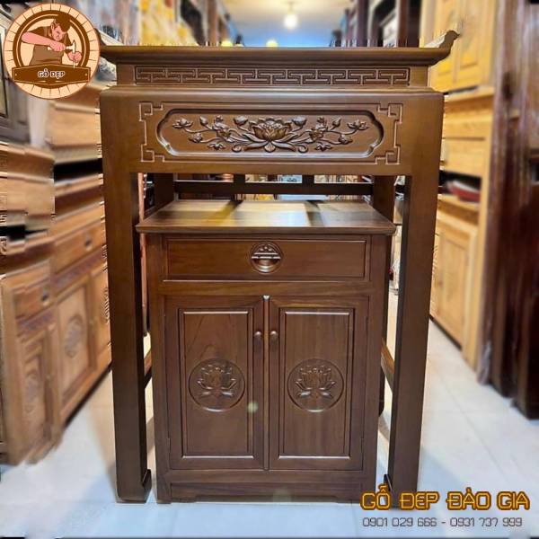 Kiểu dáng sản phẩm Mẫu Tủ Thờ Bàn Thờ Giá Rẻ BT 058 - Thiết Kế Độc Đáo Thu Hút Tài Lộc