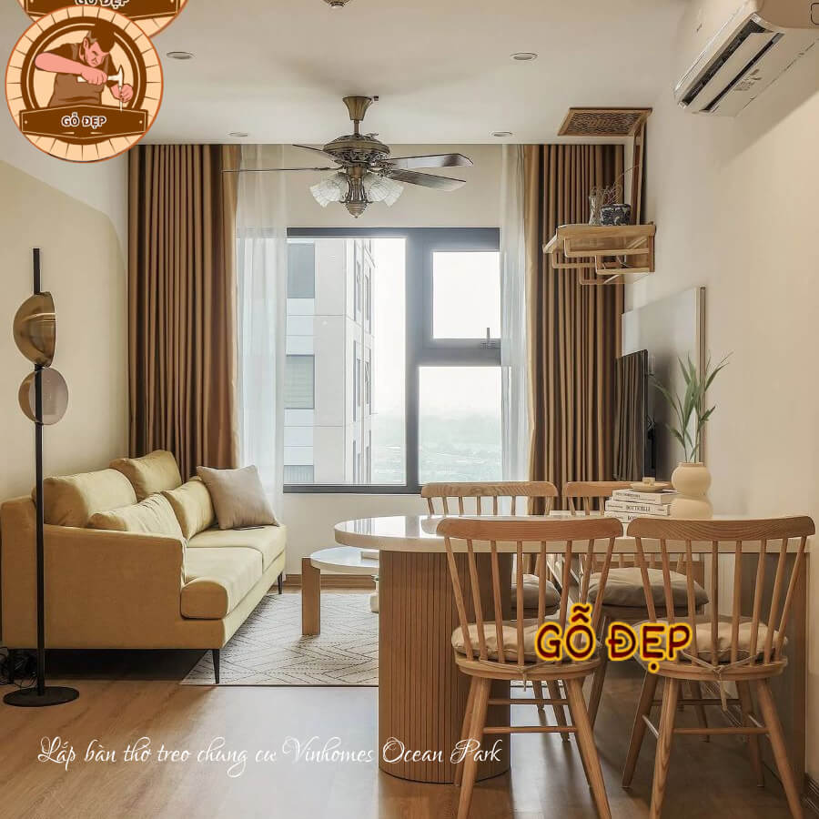 Lắp bàn thờ treo chung cư Vinhomes Ocean Park