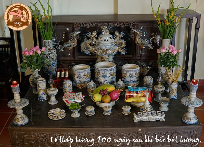 Lễ thắp hương 100 ngày sau khi bốc bát hương