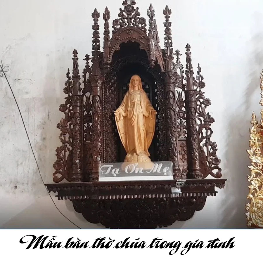 Mẫu bàn thờ Chúa trong gia đình