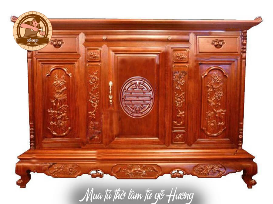 Mua tủ thờ làm từ gỗ Hương