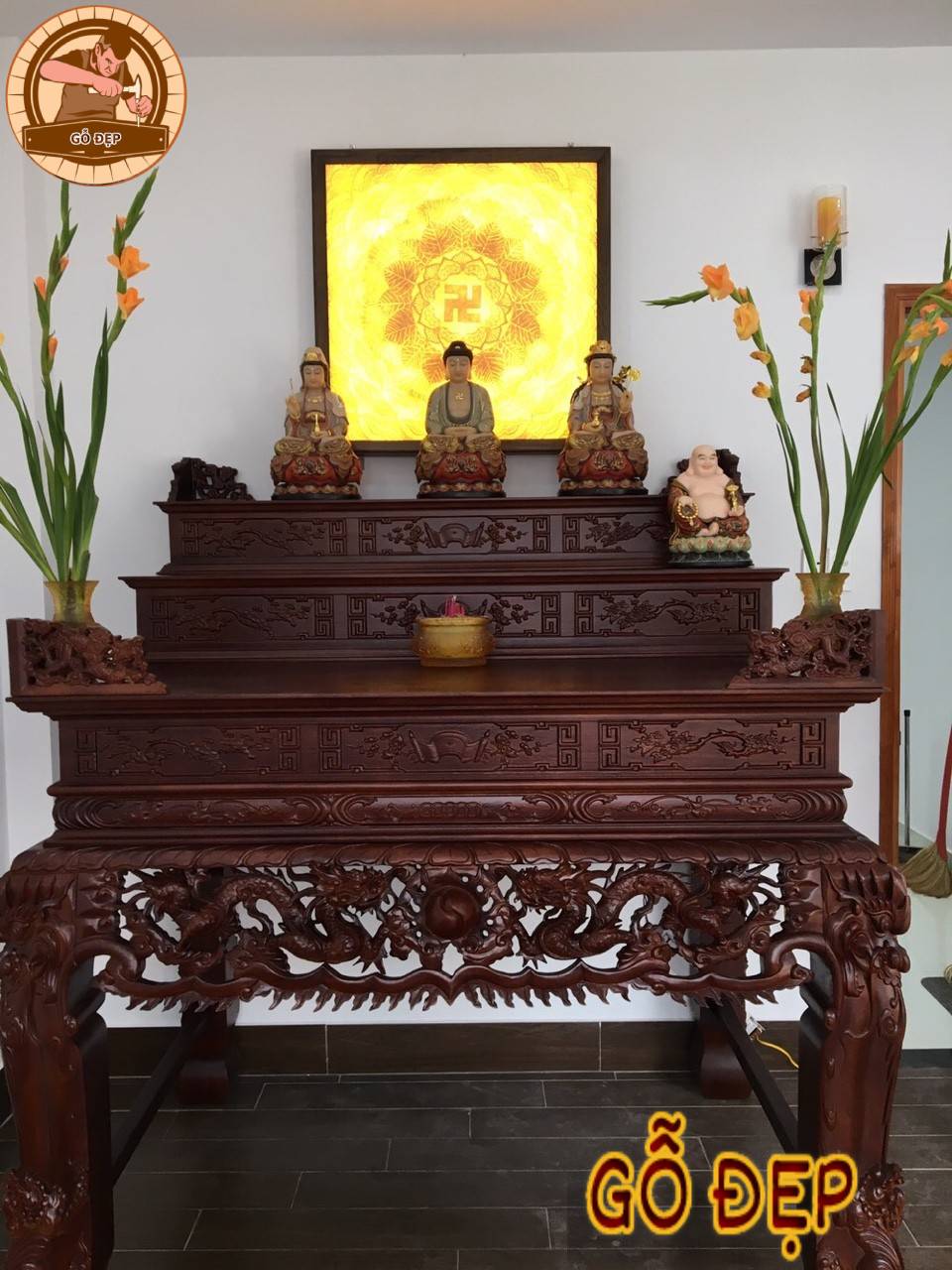 Sập Thờ Hiện Đại A 6009 0- Long phụng