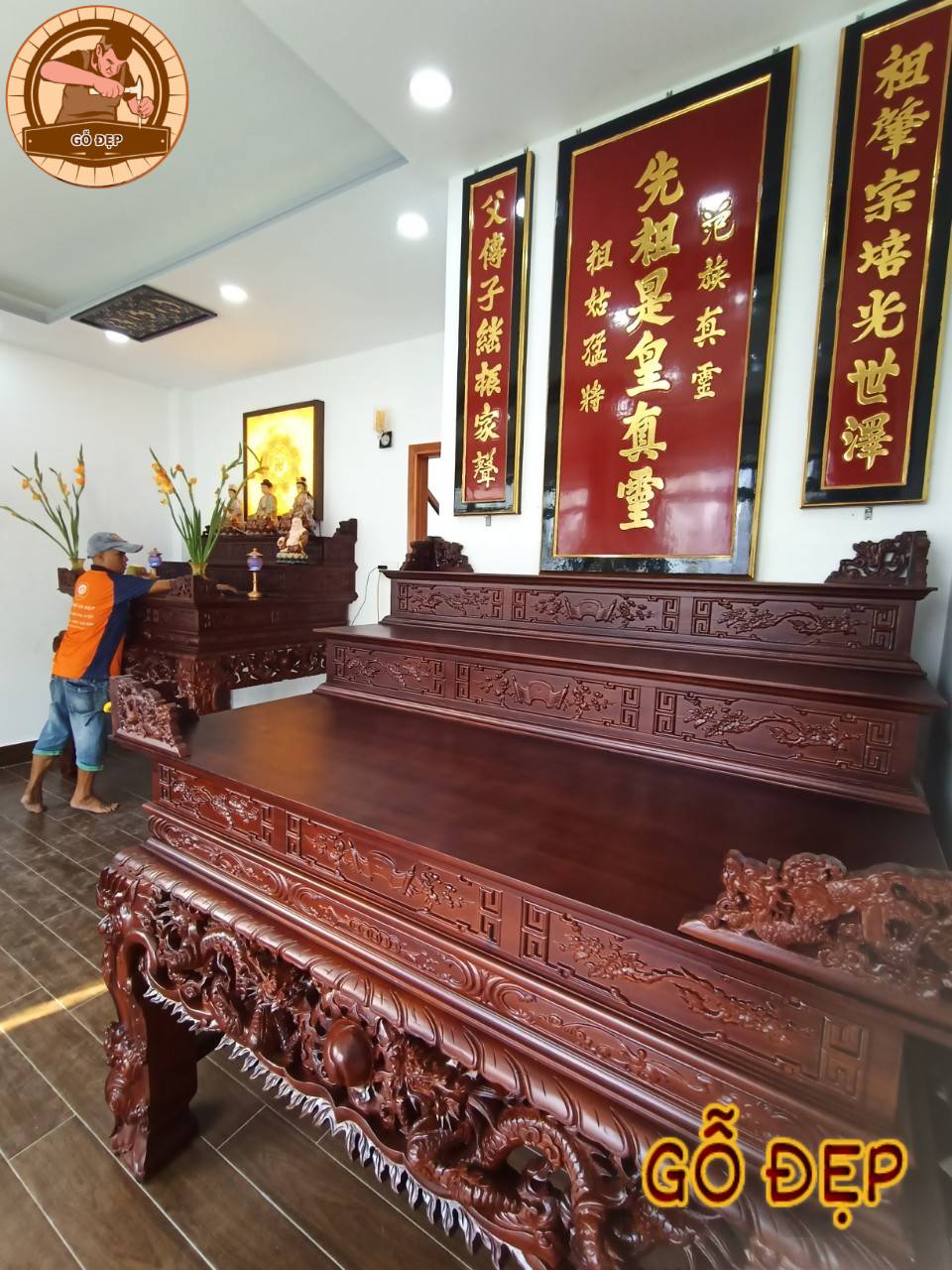 Sập Thờ Hiện Đại A 6009 0- màu sắc sang trọng