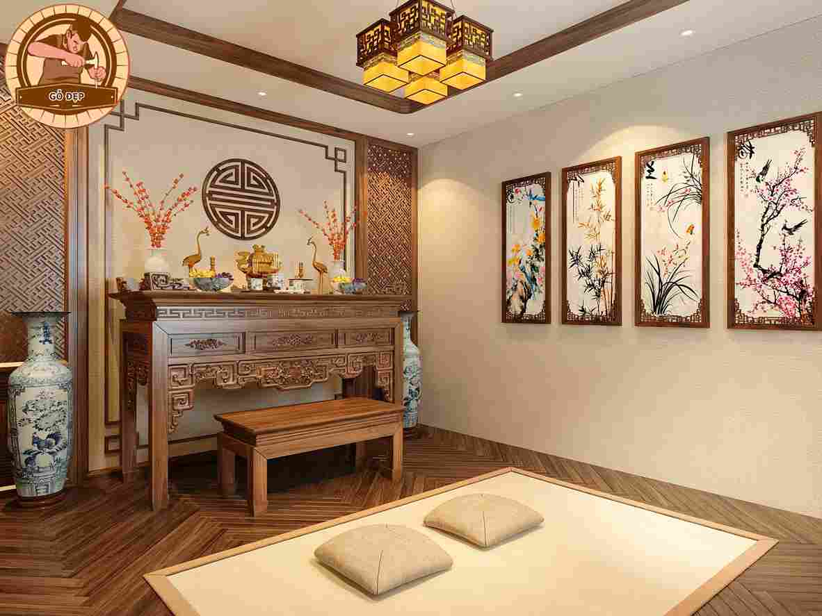 Vẻ đẹp sang trọng của mẫu thiết kế nhà thờ gỗ óc chó