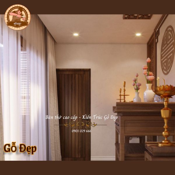 Các gam màu được sử dụng nhiều trong phòng thờ