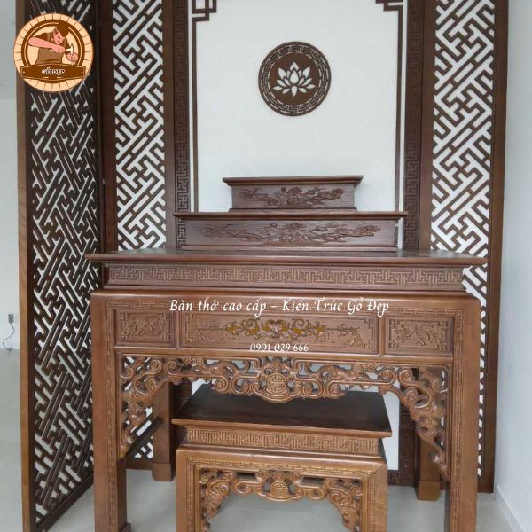 Các loại gỗ sản xuất bàn thờ gia tiên 3 tầng có chất lượng cao