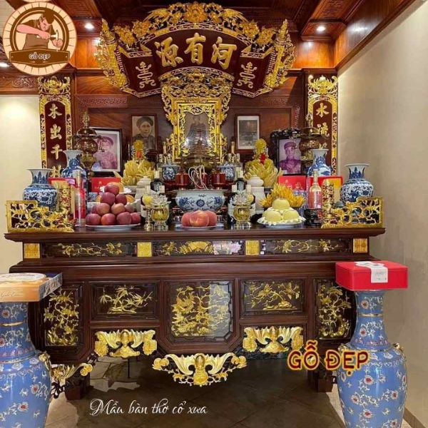 Một số lưu ý khi bố trí bàn thờ cổ theo người Việt