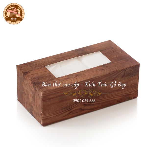 Hộp gỗ đựng giấy là một sản phẩm ngày càng được ưa chuộng