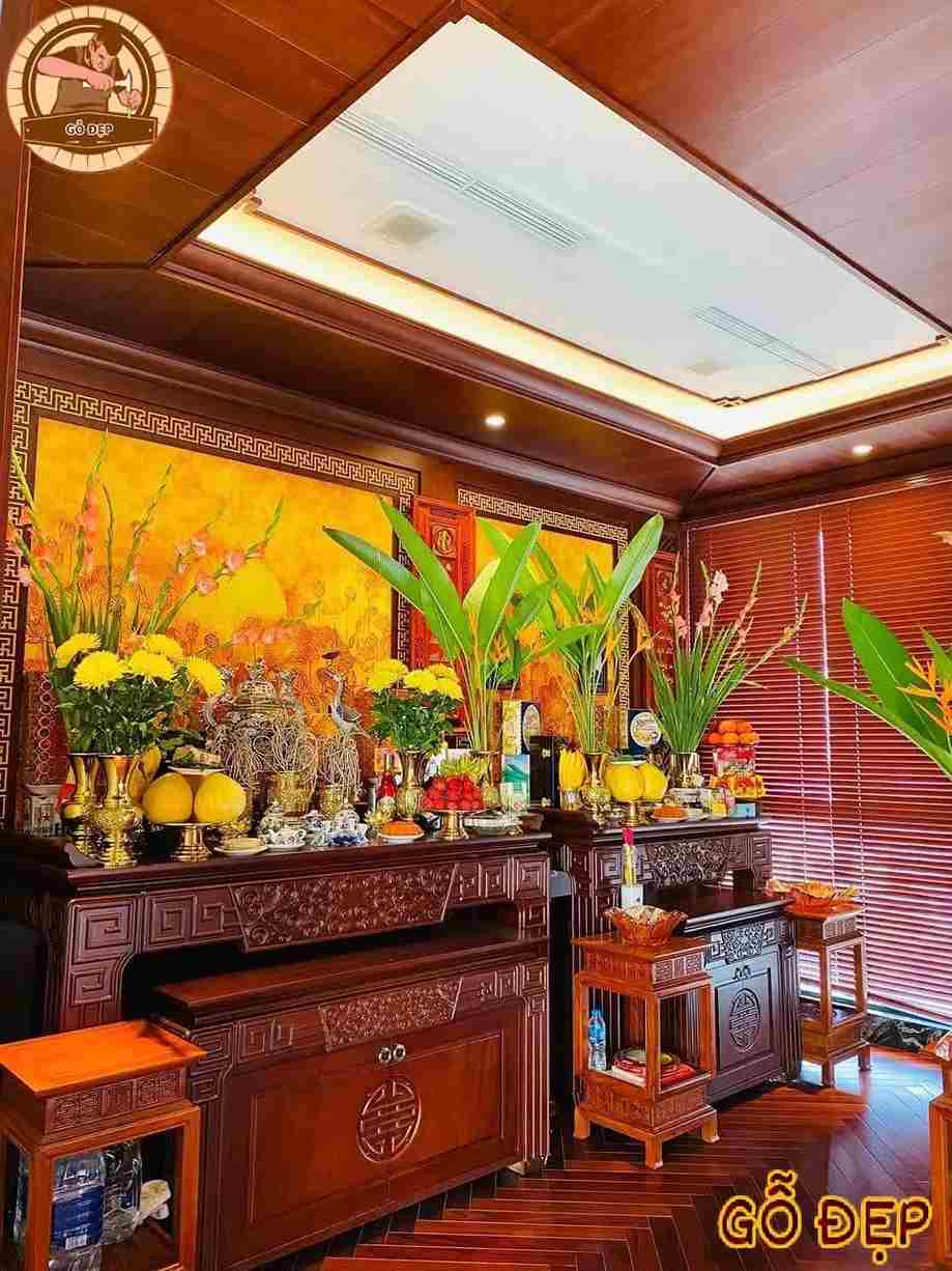 thiết kế phòng thờ chuẩn phong thủy