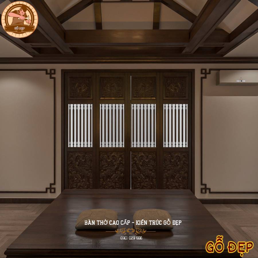 chúng tôi xin tự hào giới thiệu đến các bạn mẫu Thiết Kế Phòng Thờ Nhà Liền Kề Đẹp PT988.