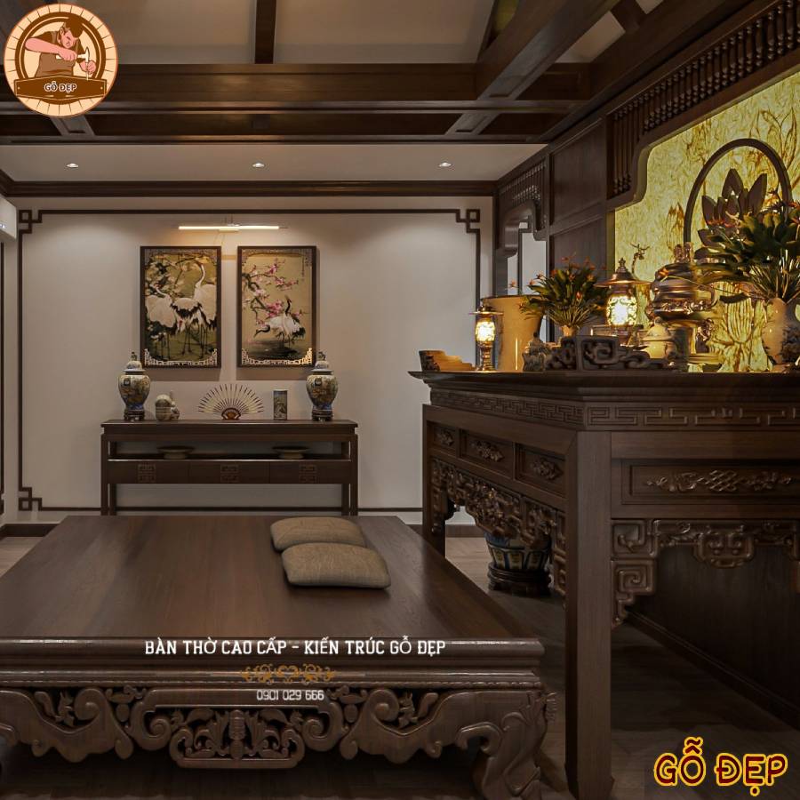 chúng tôi xin tự hào giới thiệu đến các bạn mẫu Thiết Kế Phòng Thờ Nhà Liền Kề Đẹp PT988.