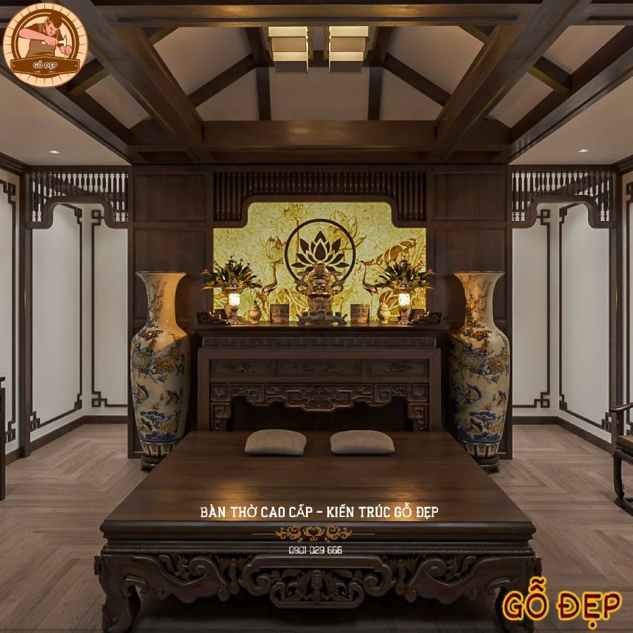 chúng tôi xin tự hào giới thiệu đến các bạn mẫu Thiết Kế Phòng Thờ Nhà Liền Kề Đẹp PT988.