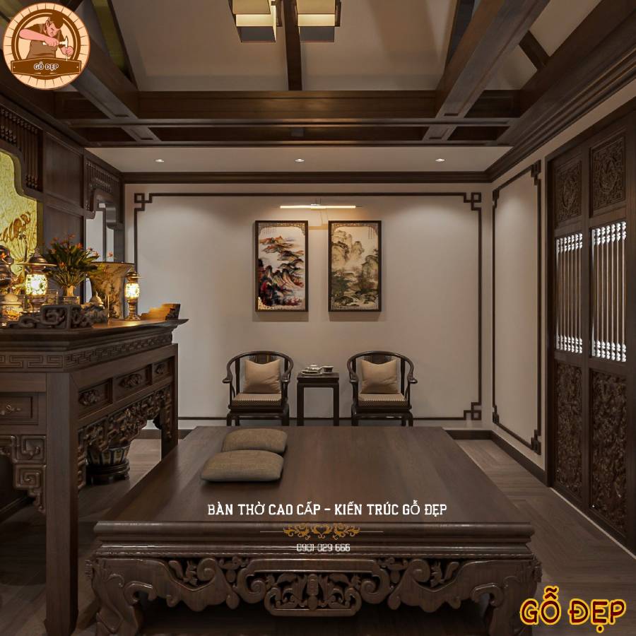 chúng tôi xin tự hào giới thiệu đến các bạn mẫu Thiết Kế Phòng Thờ Nhà Liền Kề Đẹp PT988.