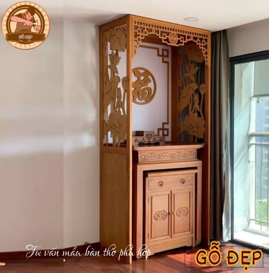 Tư vấn mẫu bàn thờ phù hợp