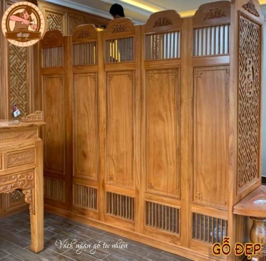 Vách ngăn gỗ tự nhiên