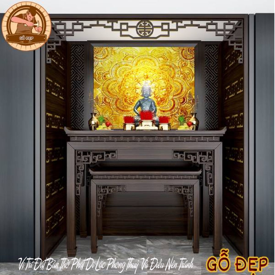 Vị trí đặt bàn thờ Phật Di Lặc phong thủy và điều nên tránh