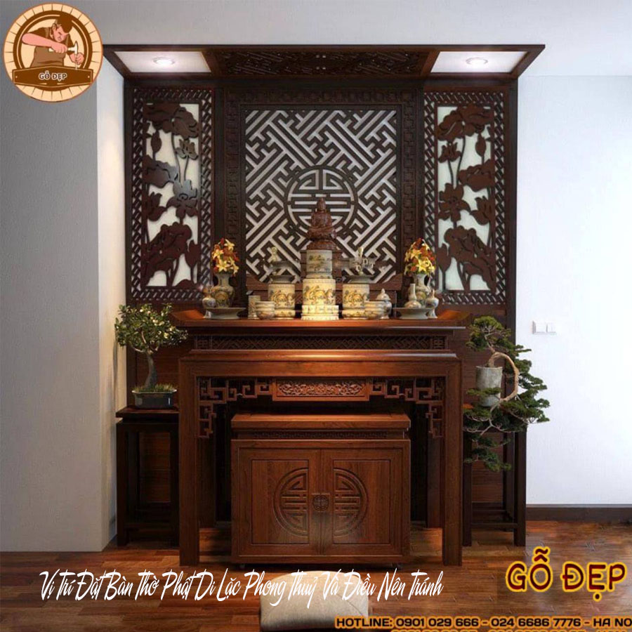 Vị trí đặt bàn thờ Phật di lặc hợp phong thủy