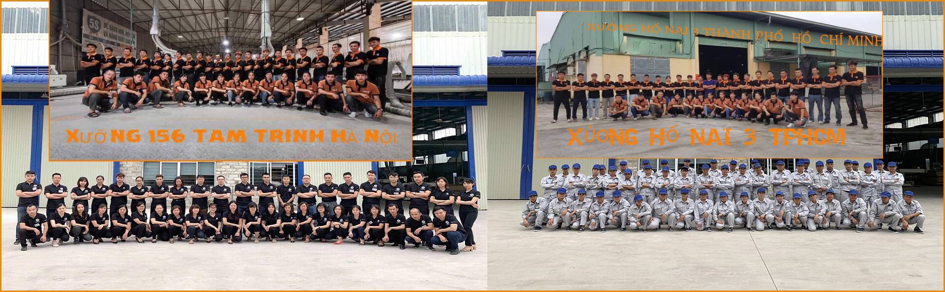 Hình ảnh xưởng sản xuất tại Hà Nội và Hồ Chí Minh