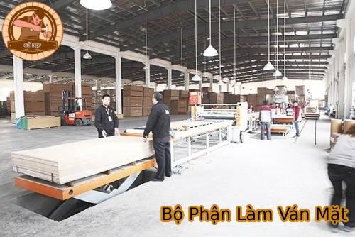 Bộ phận làm ván Mặt tại Kiến Trúc Gỗ Đẹp