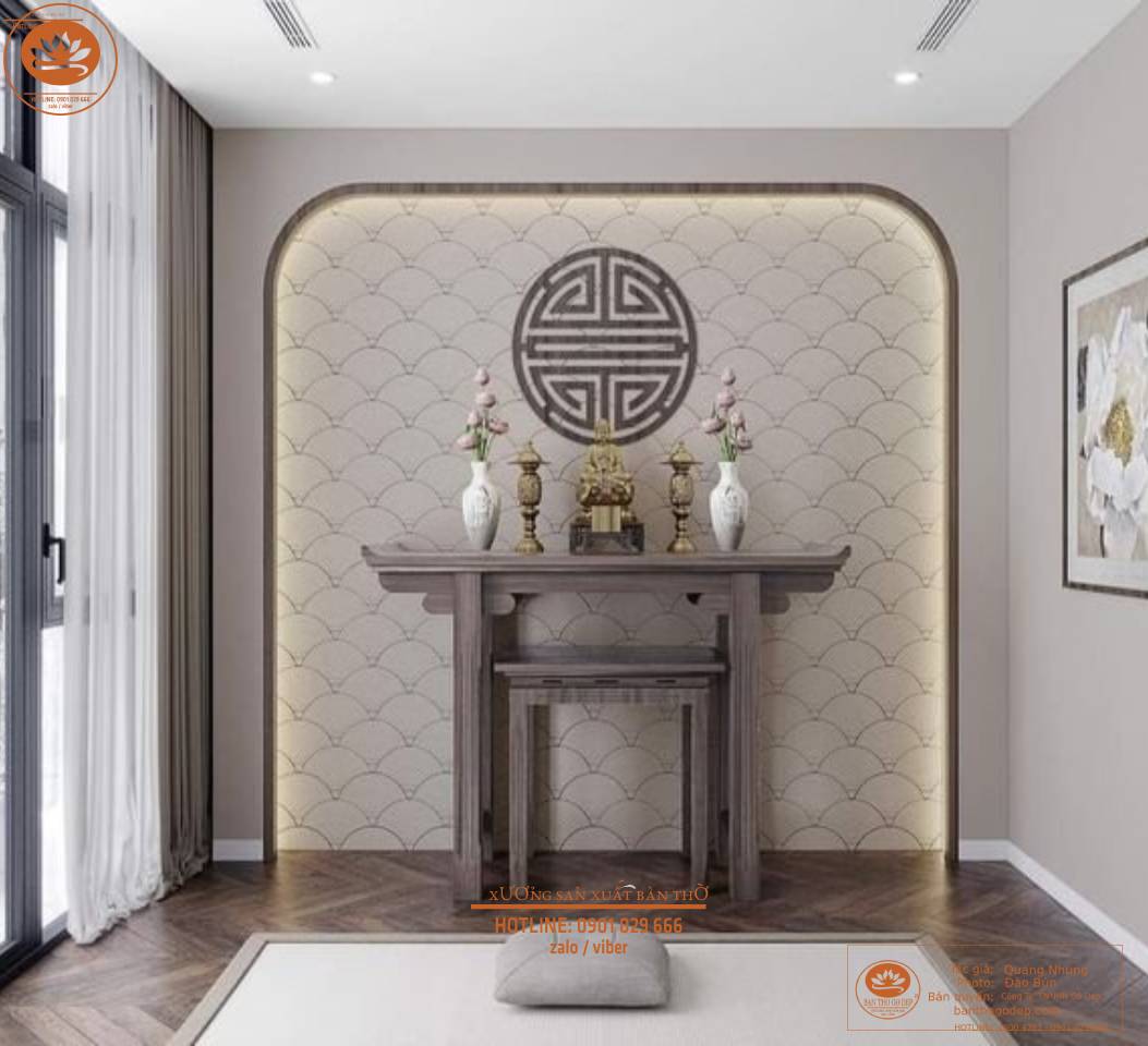 Bàn thờ đẹp, hiện đại tại chung cư