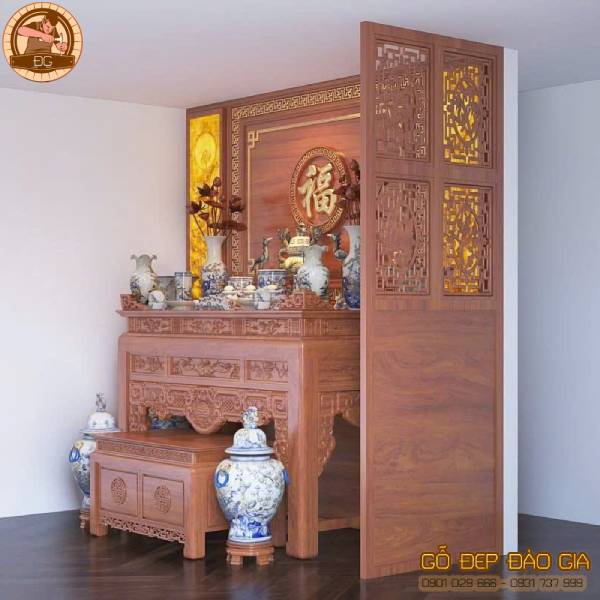 Án gian thờ gỗ gụ