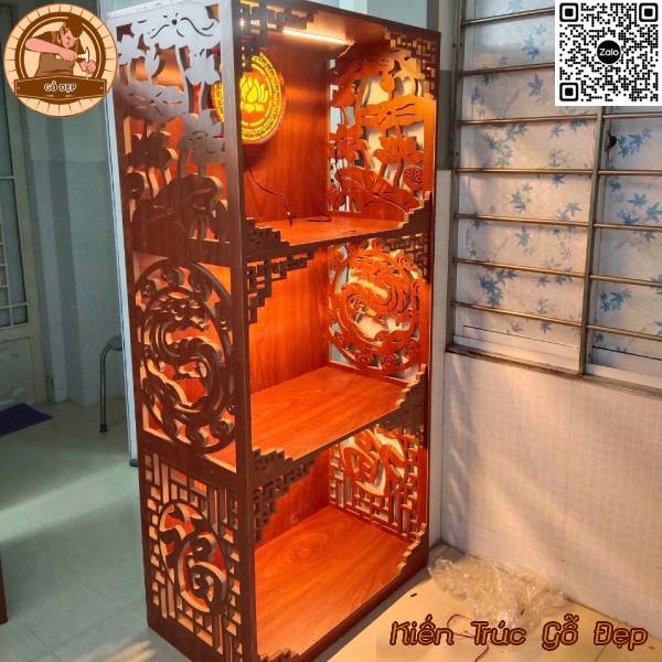 Mẫu bàn thờ 3 tầng đa dạng về kiểu dáng