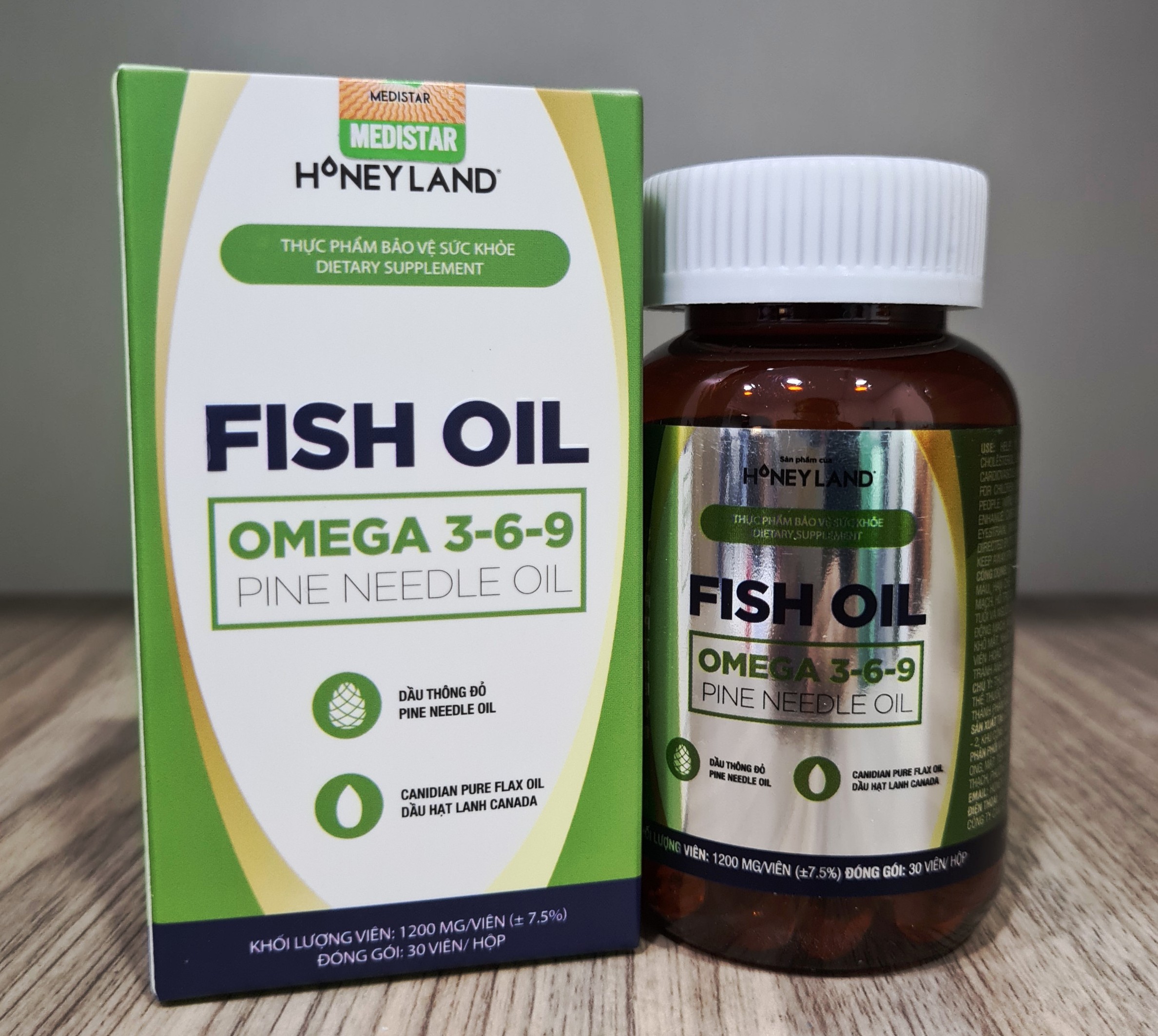Fish oil Omega 3-6-9 Pine Needle Oil hộp 30 viên