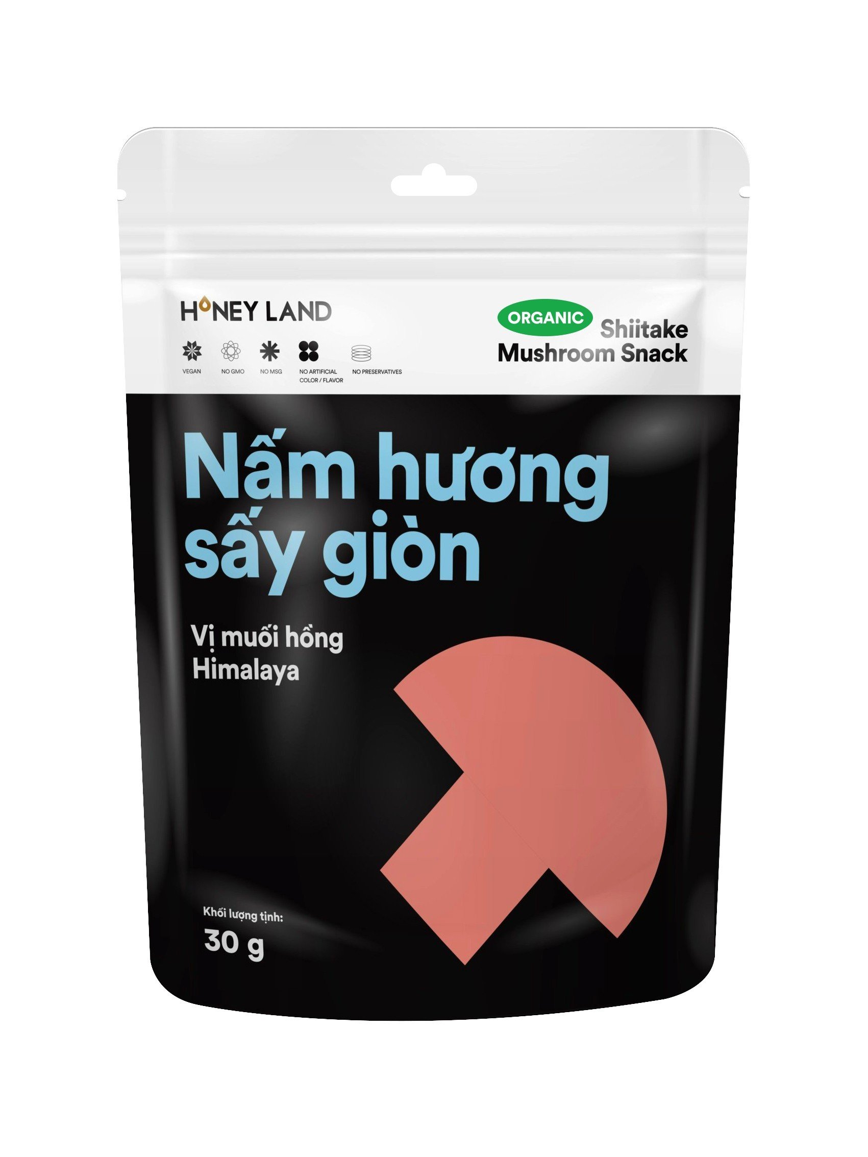 NẤM HƯƠNG SẤY GIÒN VỊ MUỐI HỒNG HIMALAYA 30G