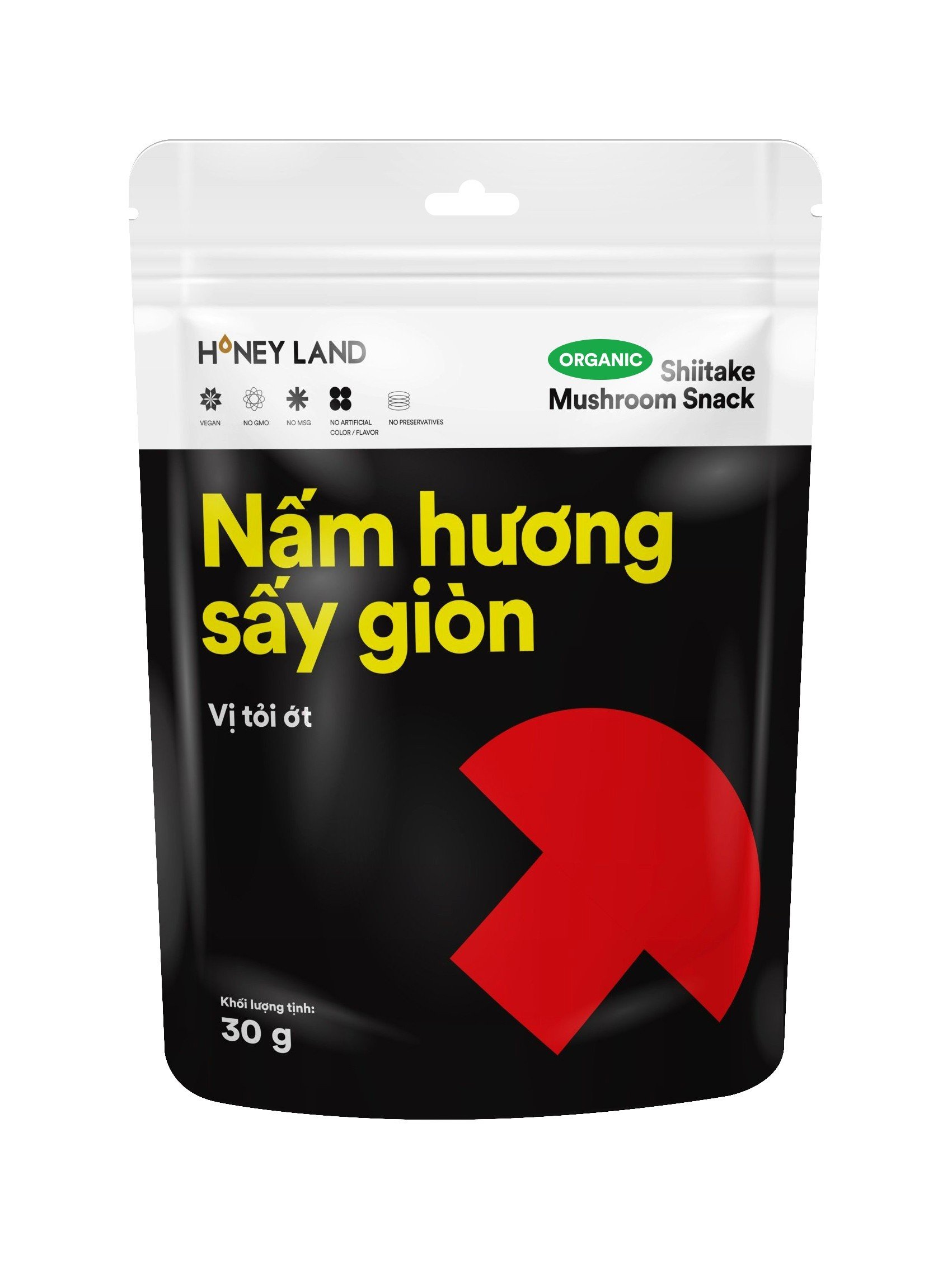 NẤM HƯƠNG SẤY GIÒN VỊ TỎI ỚT 30G