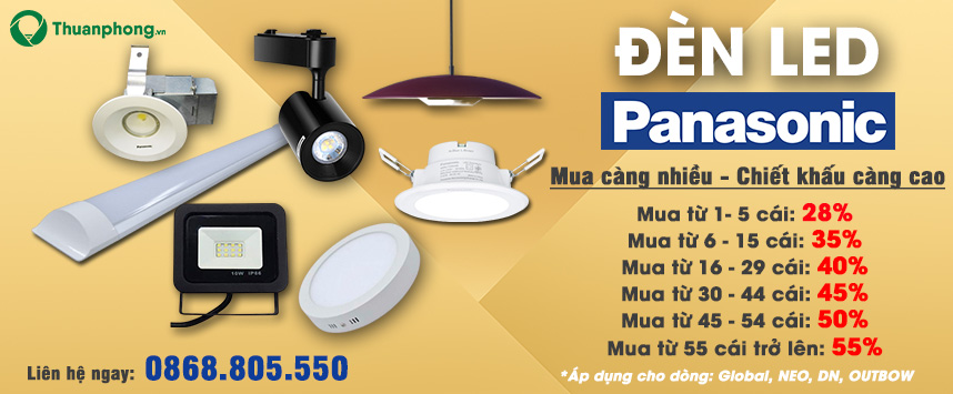 [KM LỚN] Bảng Giá Đèn Led Âm Trần Downlight PANASONIC Ưu Đãi Tháng 02/2021