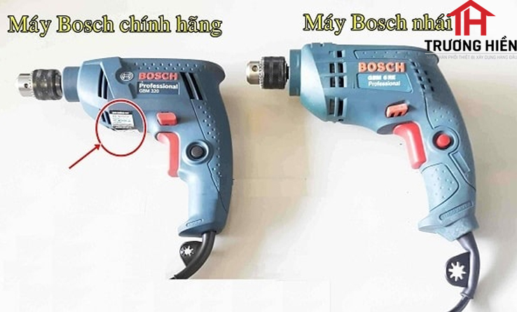 Phân biệt các loại máy khoan bosch chính hãng thật và giả