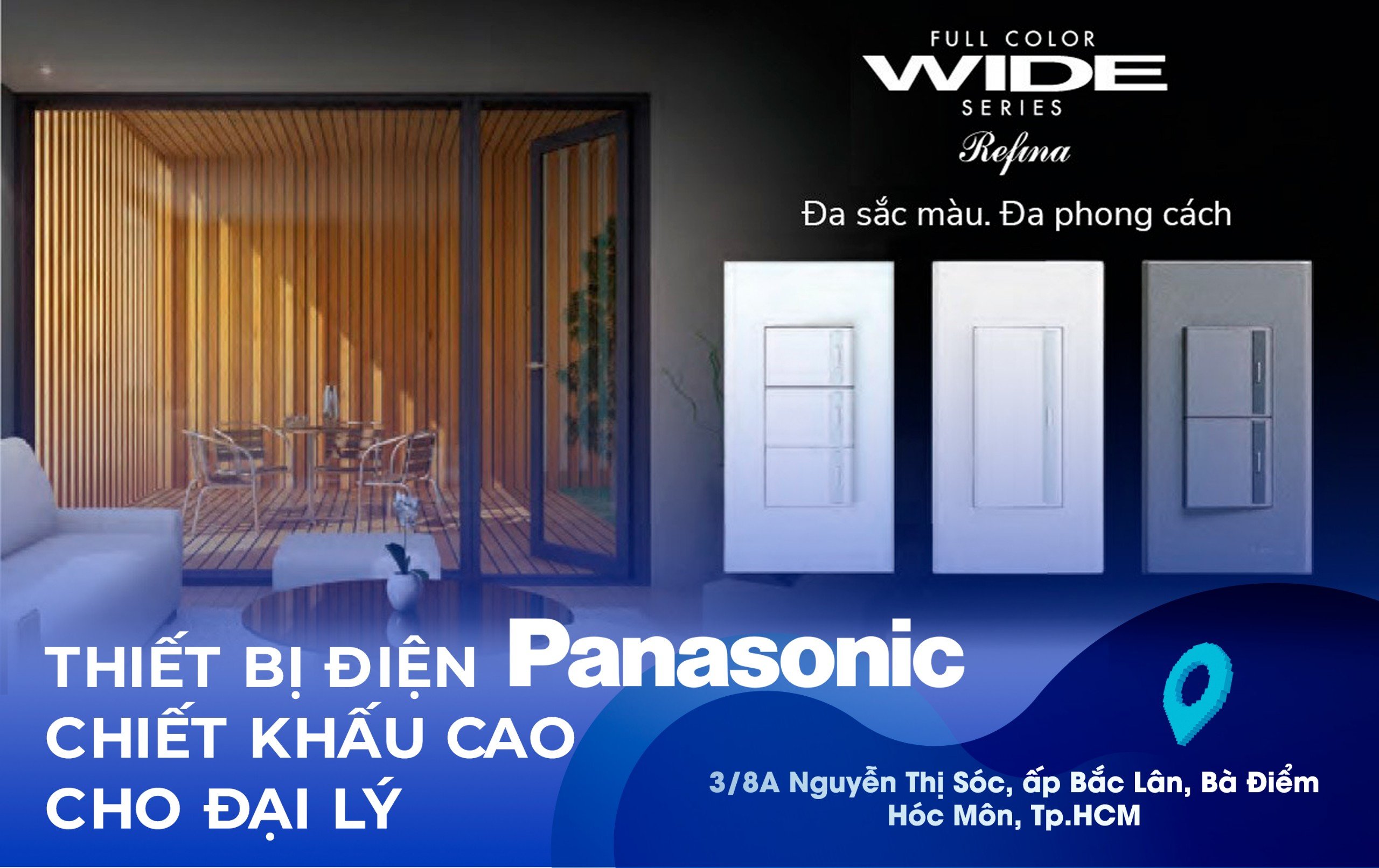 Mua thiết bị điện Panasonic với chiết khấu cao tại cửa hàng chính hãng