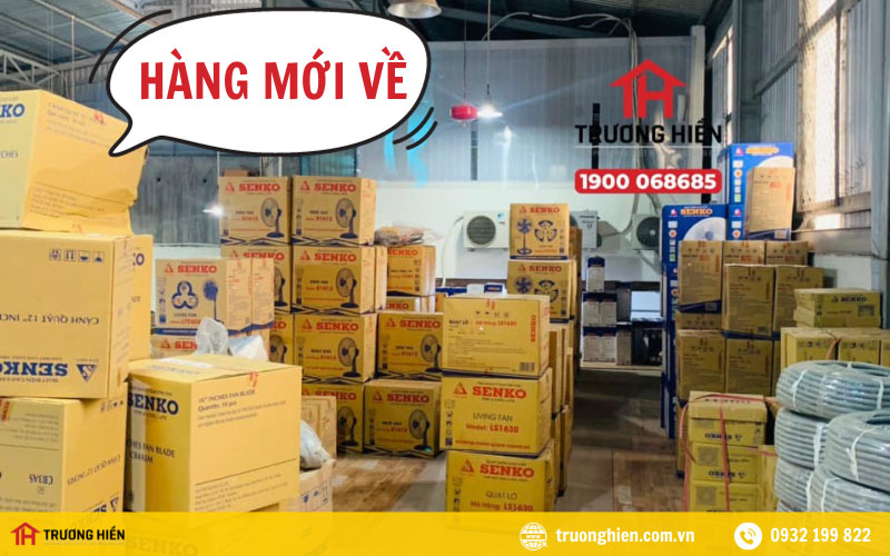 Kho hàng quạt Senko tại TPHCM của nhà phân phối Trương Hiền