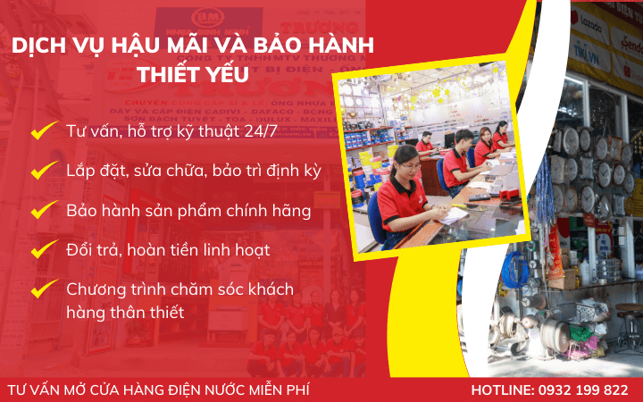 Các dịch vụ hậu mãi và bảo hành thiết yếu