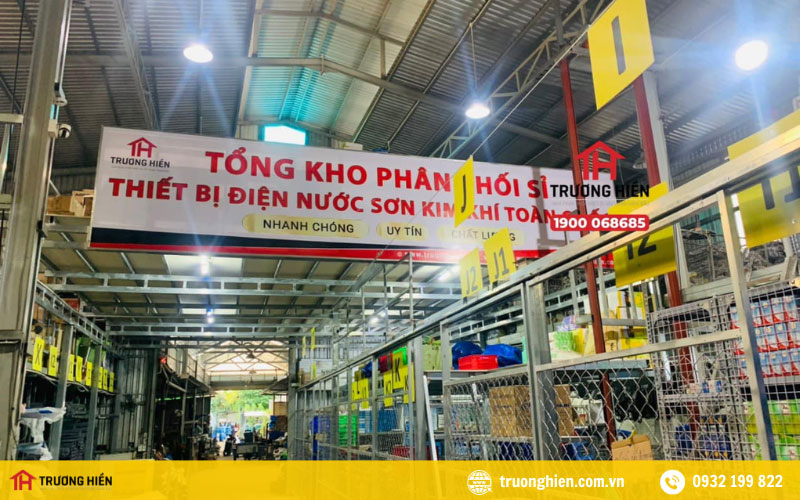 Tổng kho phân phối sỉ thiết bị điện nước sơn Trương Hiền