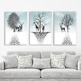 tranh in hiện đại mang vẻ đẹp sang trọng cho không gian sống