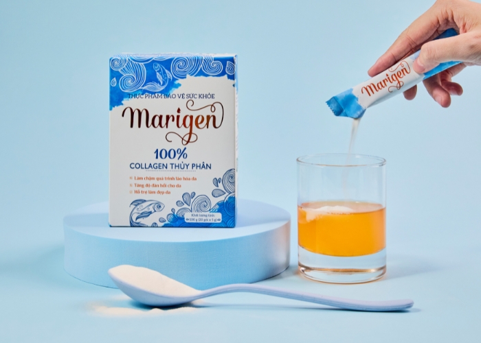 Bột uống collagen Marigen 100% collagen thủy phân