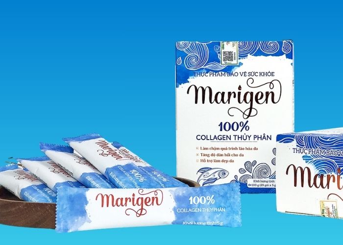 Bột uống Marigen 100% collagen thủy phân