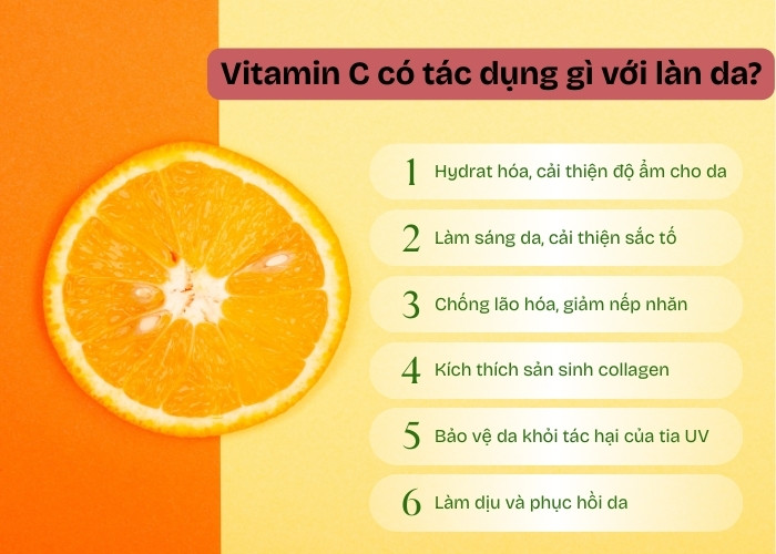 Vitamin C có tác dụng gì với làn da