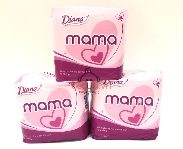 Bỉm Mama Diana trong combo đồ cho mẹ sau khi sinh