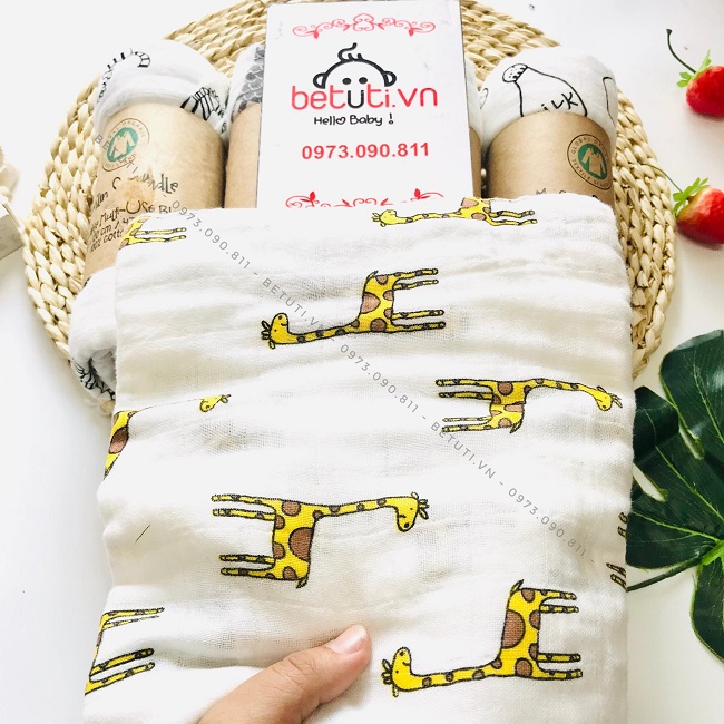 Cận cảnh khăn aden sợi tren cotton