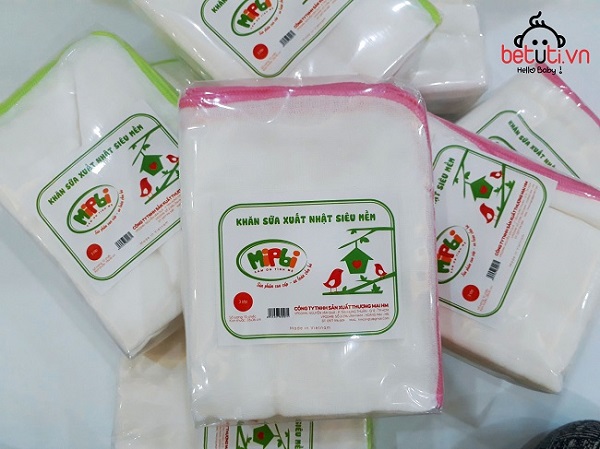 Các loại khăn xô sữa 3 lớp, 4 lớp Mipbi